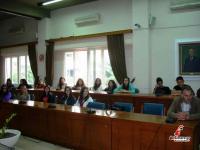 Μαθητές του Γυμνασίου Βαλτινού στο Δημαρχείο Τρικκαίων