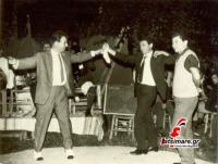 Κώστας Νταής με τους φίλους του  Γιώργο Βαβύλη και Αχιλλέα Καλλατζή
