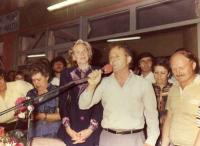 1985 επίσκεψη Μαργαρίτας Παπανδρέου στην Κρήνη Τρικάλων.