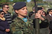 Η στρατιωτίνα στην παρέλαση της Λήμνου, που έκοψε «ανάσες»