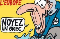 Σοκάρει το εξώφυλλο του Charlie Hebdo: Σώστε την Ευρώπη, πνίξτε έναν Έλληνα - Δείτε το  