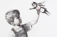 Νέο ασπρόμαυρο  έργο του Banksy με θέμα τον κορωνοϊό