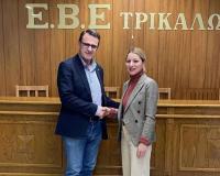 Συνάντηση Δριτσέλη με εκπροσώπους του ΕΒΕ και του Επιμελητηρίου Τρικάλων