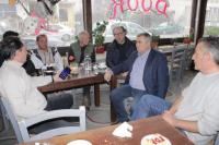 Η κοπή της πίτας  του ΣΚΑΘ (Σύλλογος Καναρινιών Θεσσαλίας) στην Καφετέρια  (DOOR)  στην Πύλη