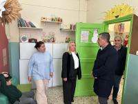 Κουρέτας,  Ντιντή και Αβραμόπουλος στο 3ο Δημοτικό Σχολείο και στο Ειδικό Σχολείο Καλαμπάκας