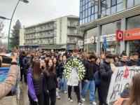 Μεγάλη απεργιακή συγκέντρωση στα Τρίκαλα για την επέτειο του εγκλήματος στα Τέμπη