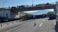 Δυναμικό κλείσιμο της Εθνικής Οδού στη Φαρκαδόνα