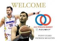 Ο Patrick McGlynn στον Α.Ο. TRIKALA BASKET ADVENT