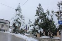 Αντιμετωπίστηκε (προς το παρόν) ο χιονιάς στο δήμο Πύλης              