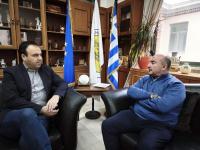 Με ευχές για το νέο έτος η συνάντηση Σακκά - Παπαστεργίου στο Δημαρχείο Τρικκαίων  